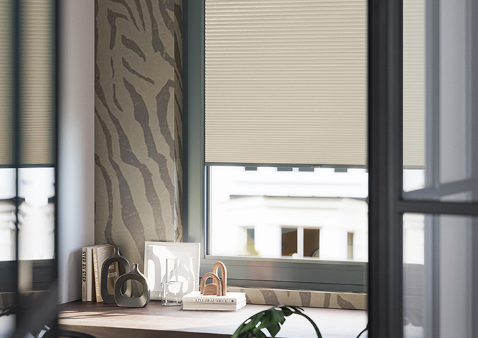 Umbra (Blackout), Papyrus - Stick Fit Honeycomb Blind - Image 5